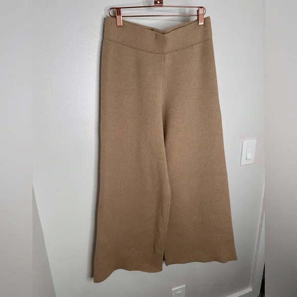 Zara Tan Wide Leg Pants - Picture 4 of 13
